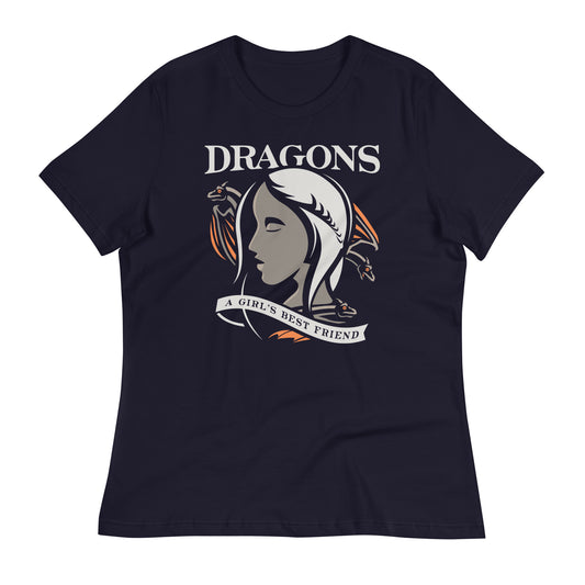 Dragons Are A Girl's Best Friend Women's Signature Tee