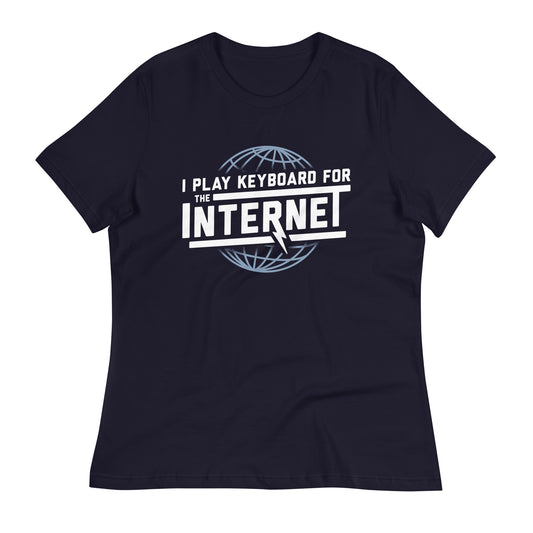 I Play Keyboard For The Internet Women's Signature Tee