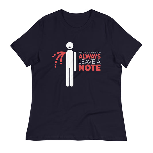 Always Leave A Note Women's Signature Tee