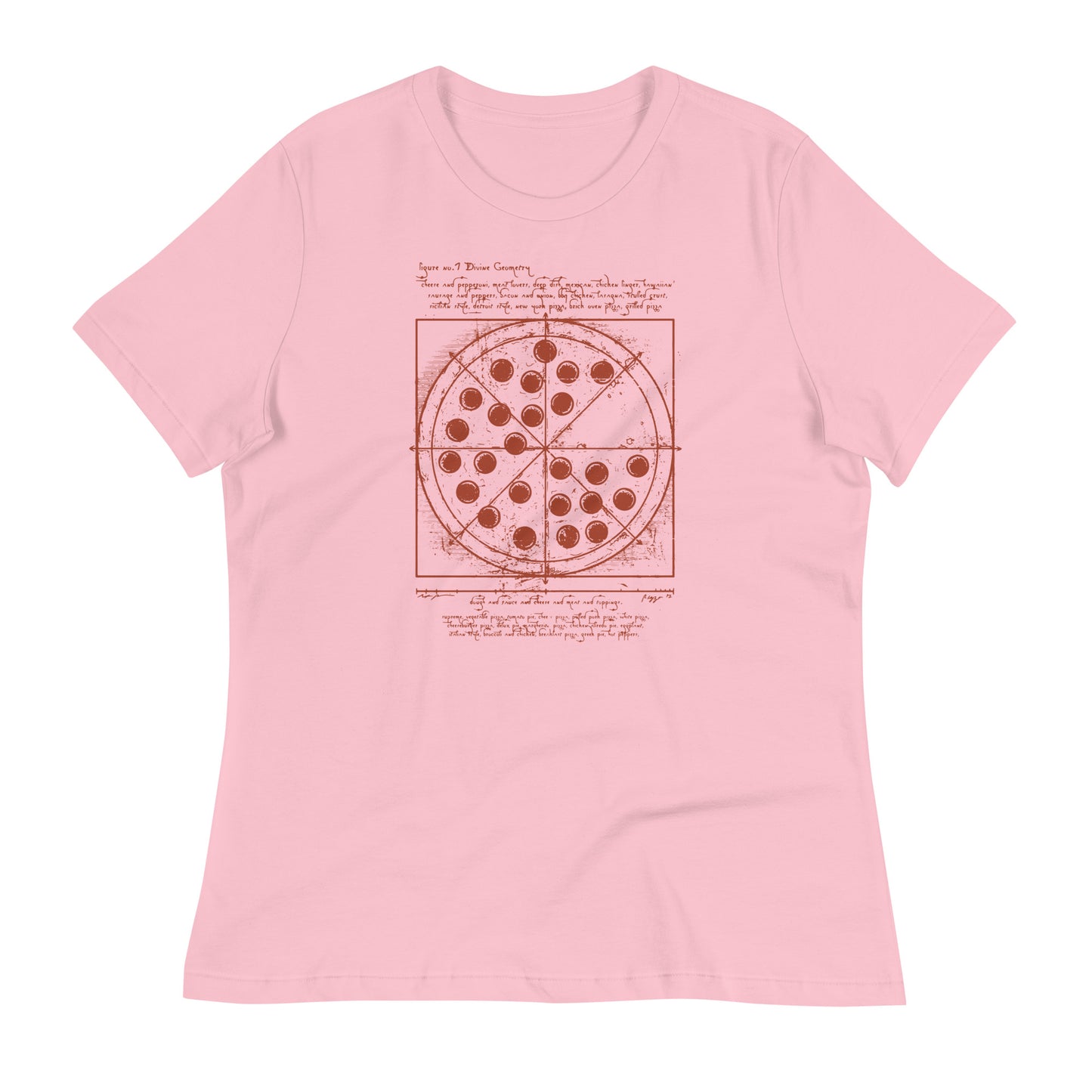 Vitruvian Pizza Women's Signature Tee