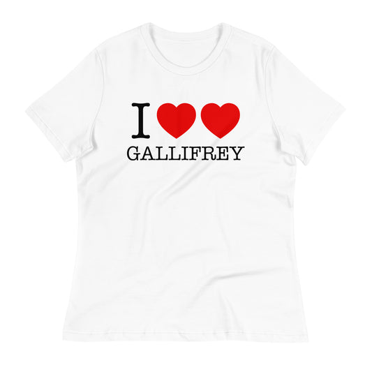 I Heart Heart Gallifrey Women's Signature Tee