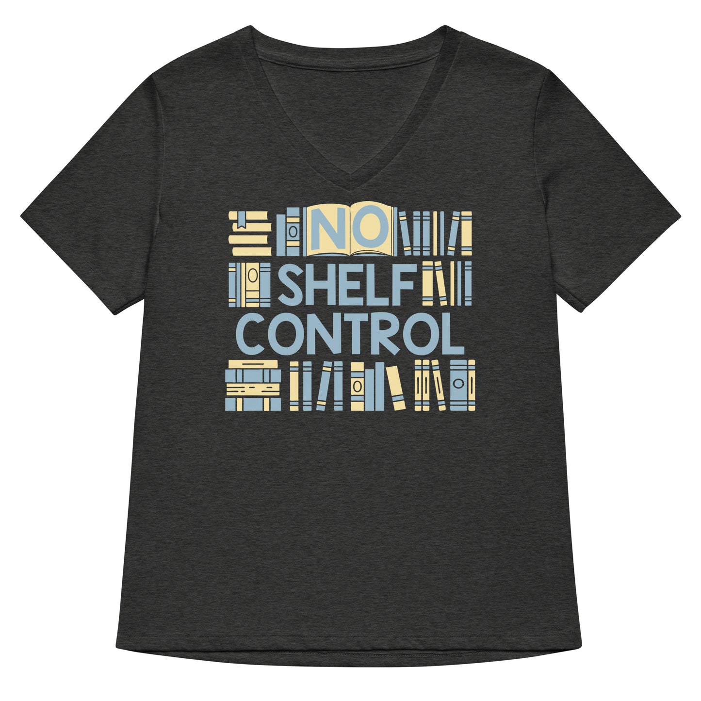 No Shelf Control Women's V-Neck Tee