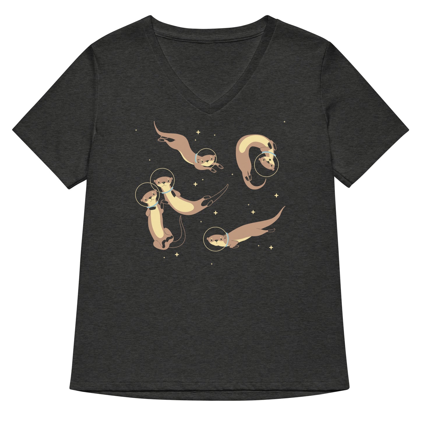 Otter Space Women's V-Neck Tee