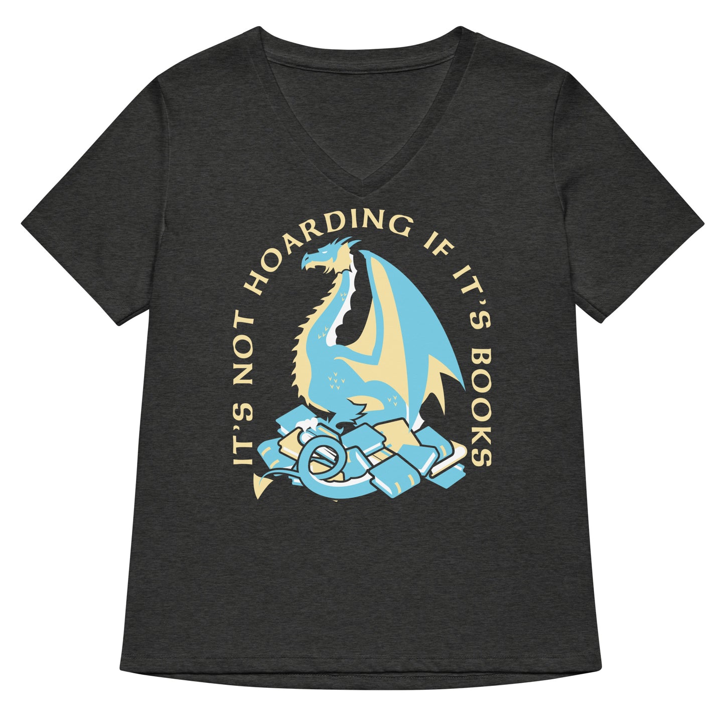 It's Not Hoarding If It's Books Women's V-Neck Tee