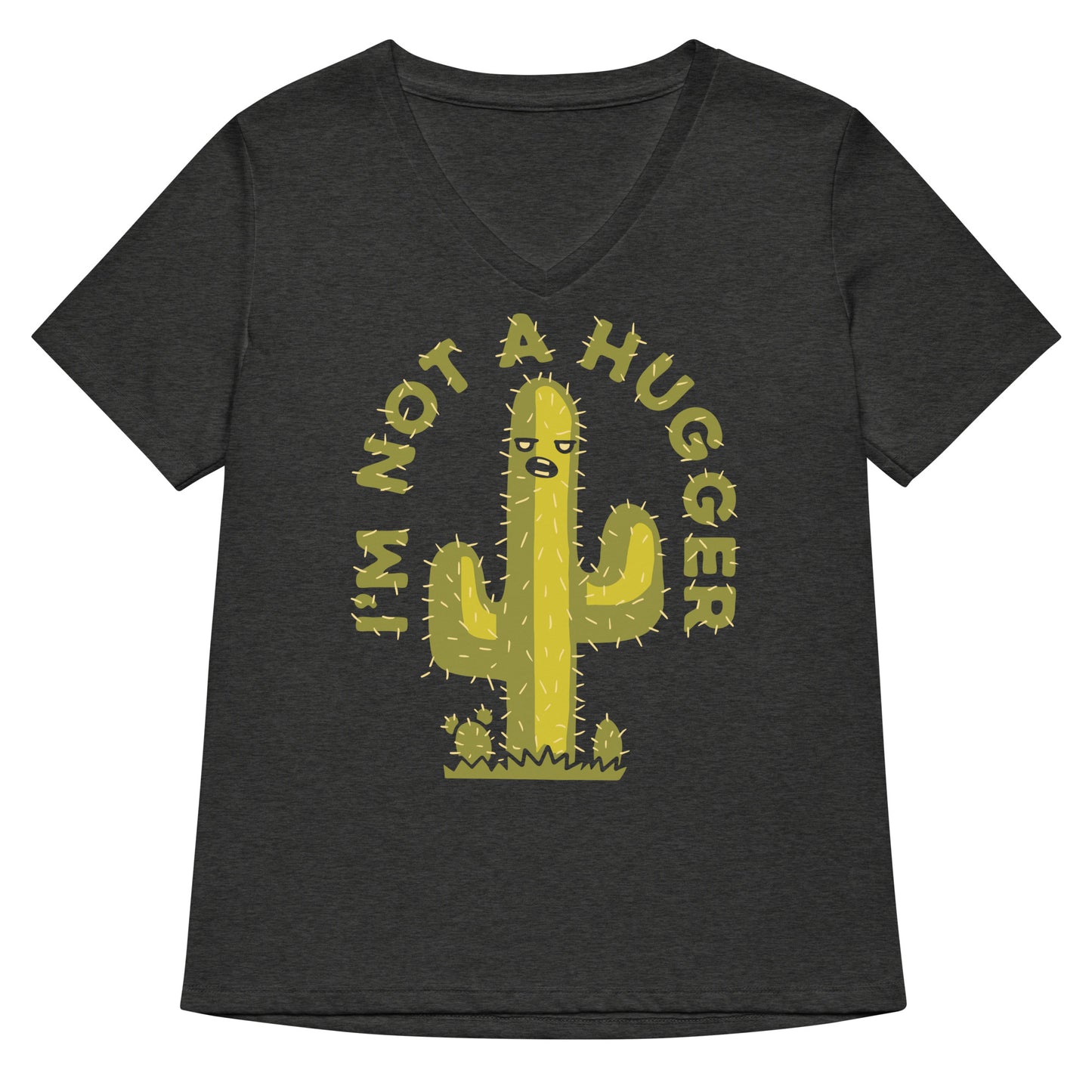 I'm Not A Hugger Women's V-Neck Tee