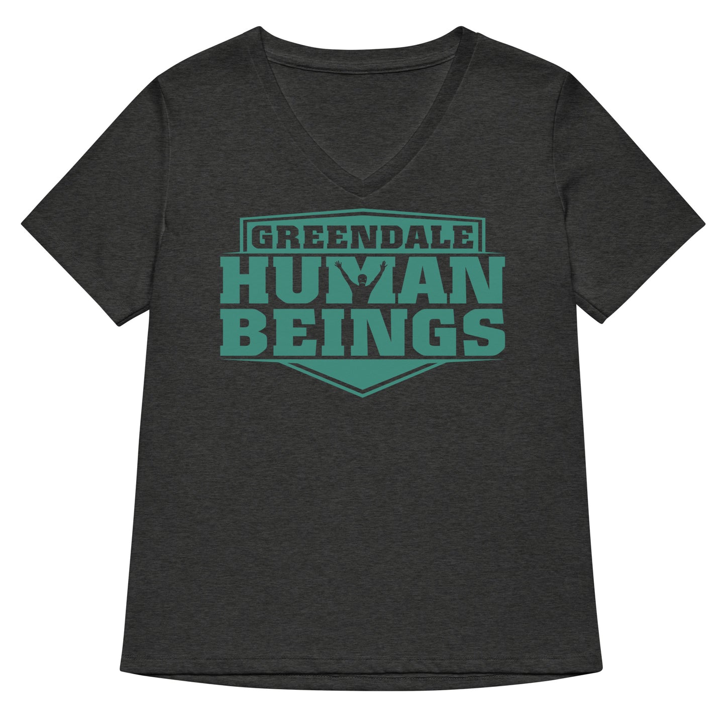 Greendale Human Beings Women's V-Neck Tee