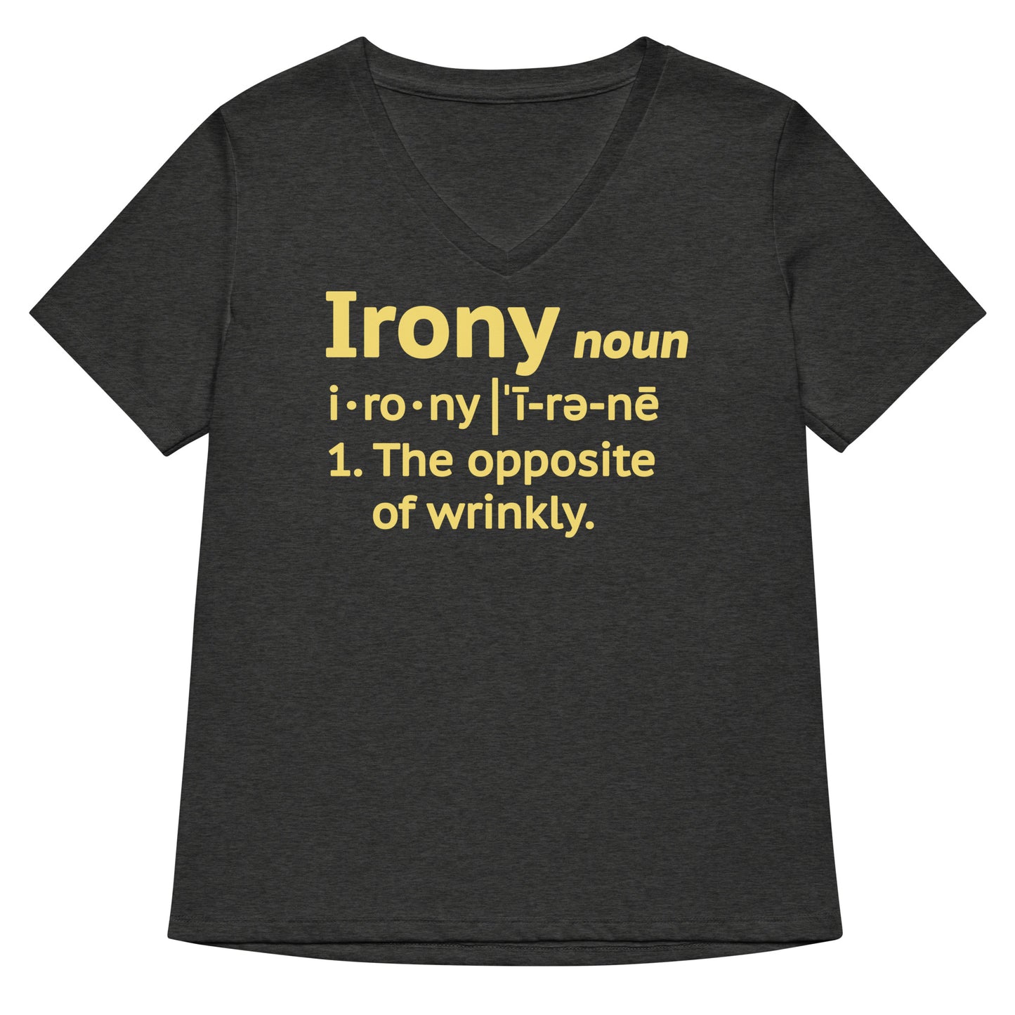 Irony Definition Women's V-Neck Tee