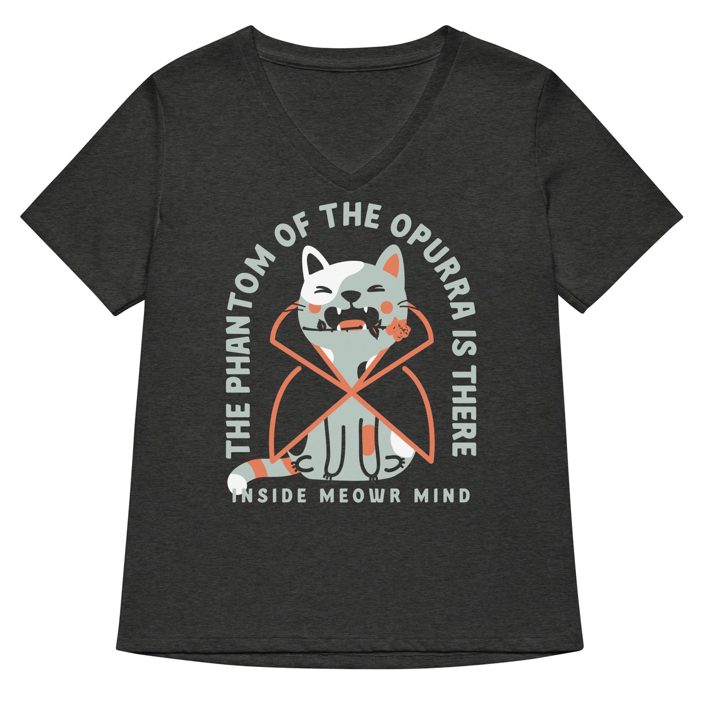 The Phantom Of The Opurra Women's V-Neck Tee