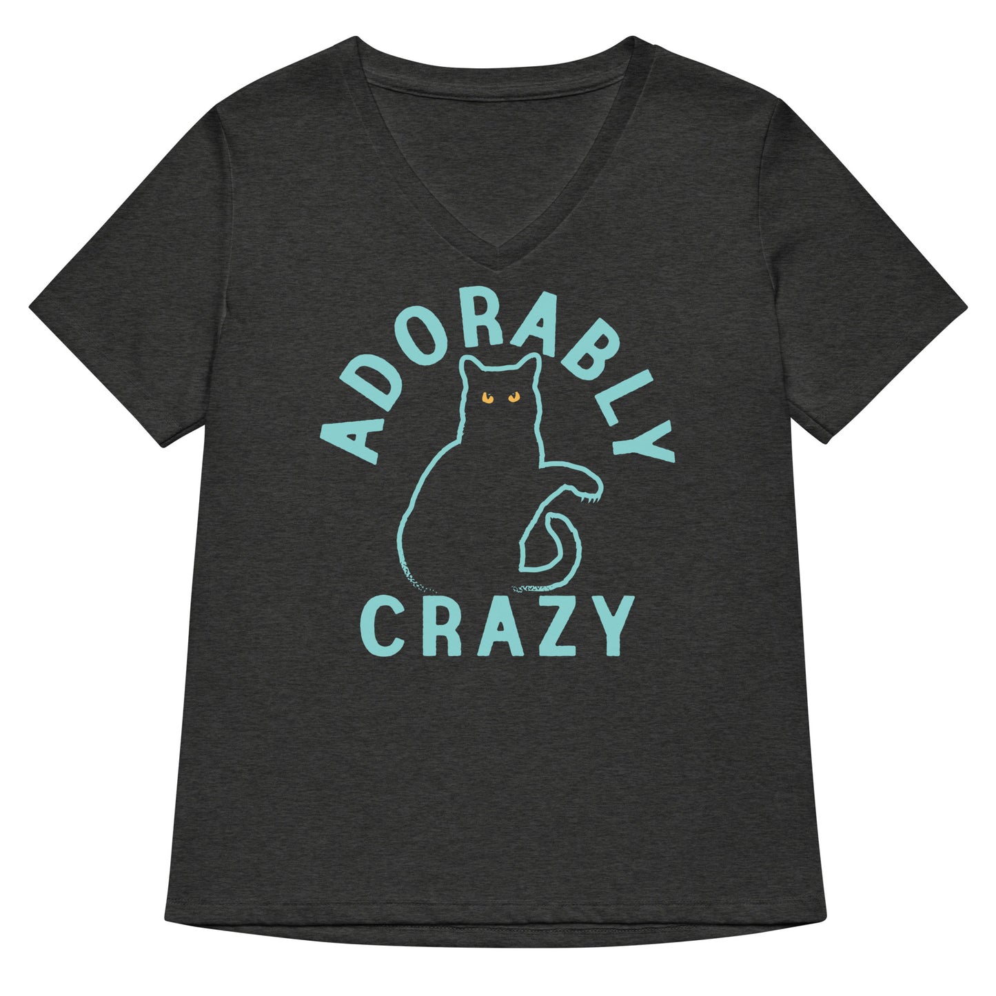 Adorably Crazy Women's V-Neck Tee