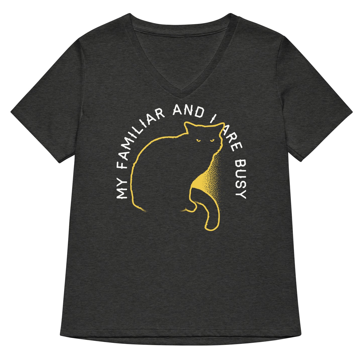 My Familiar And I Are Busy Women's V-Neck Tee