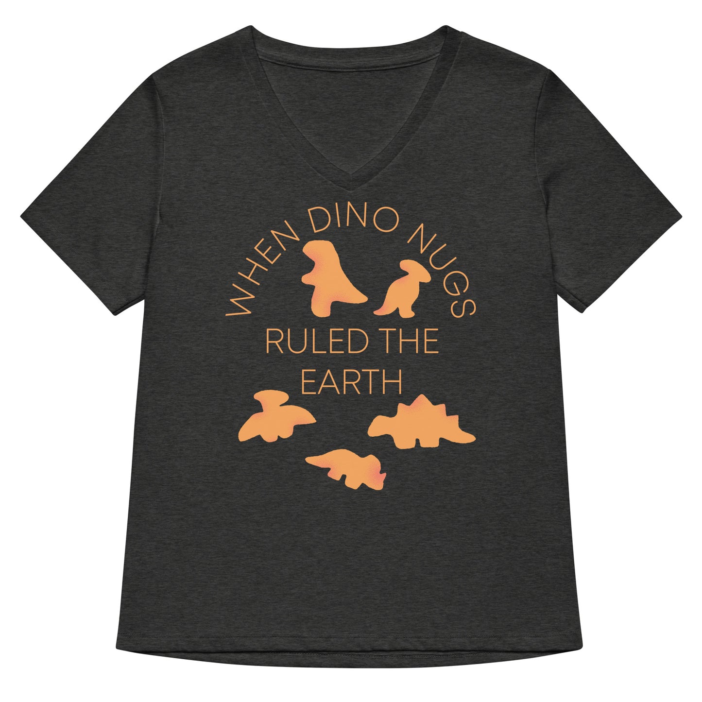 When Dino Nugs Ruled The Earth Women's V-Neck Tee