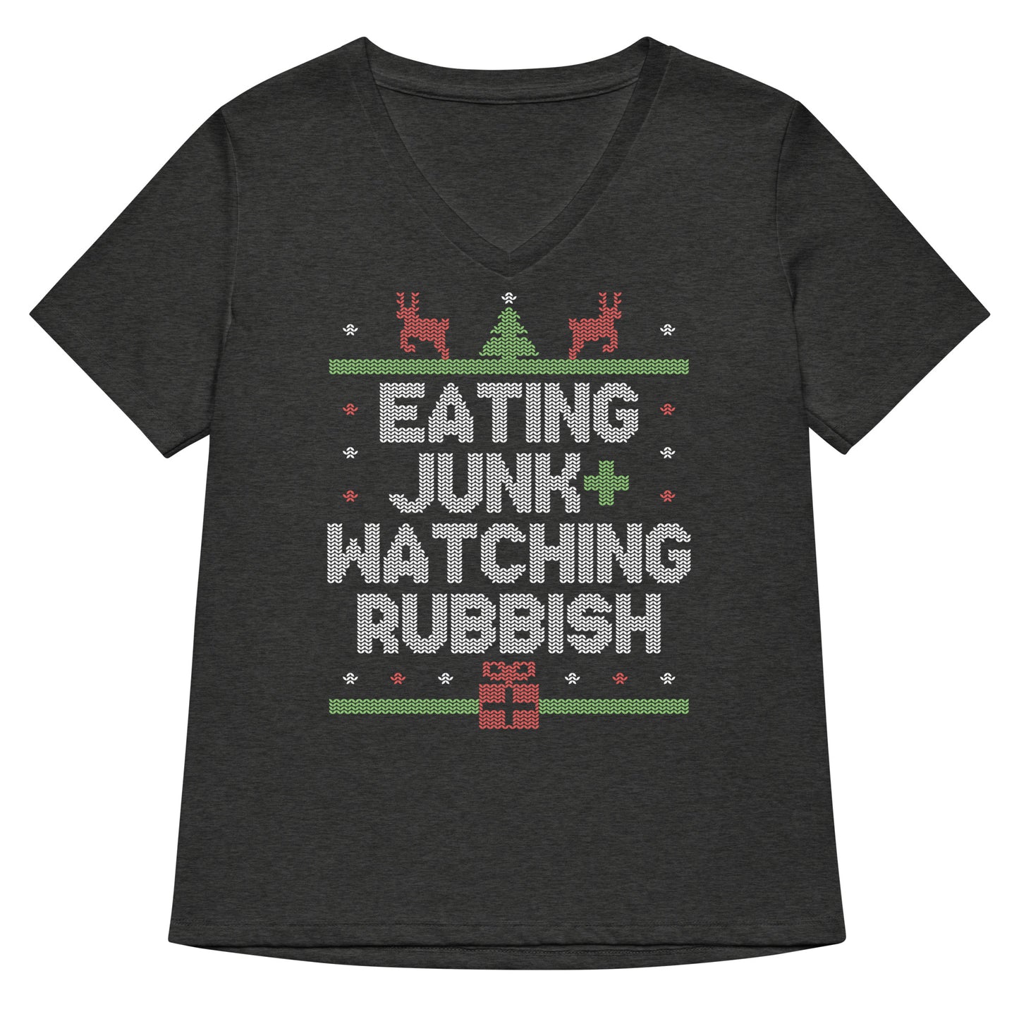 Eating Junk And Watching Rubbish Women's V-Neck Tee