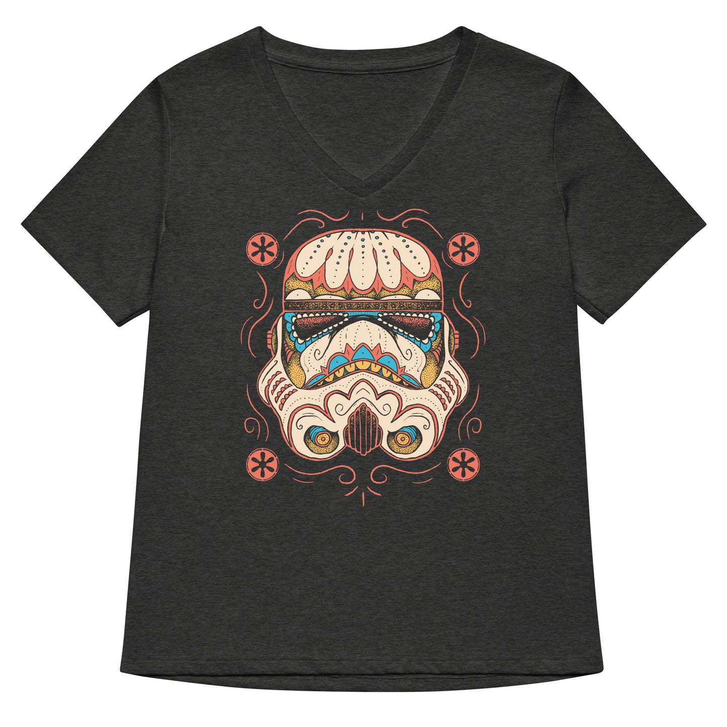 Sugar Skull Trooper Women's V-Neck Tee