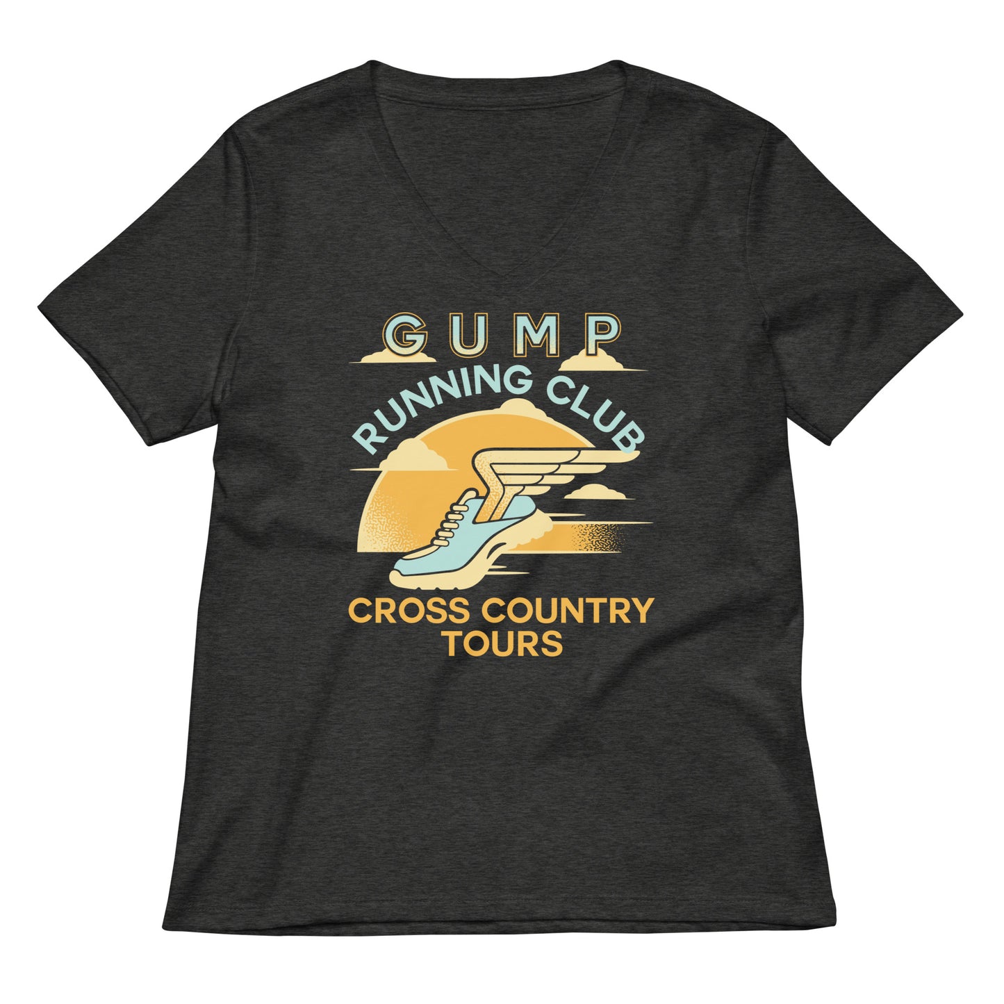 Gump Running Club Women's V-Neck Tee