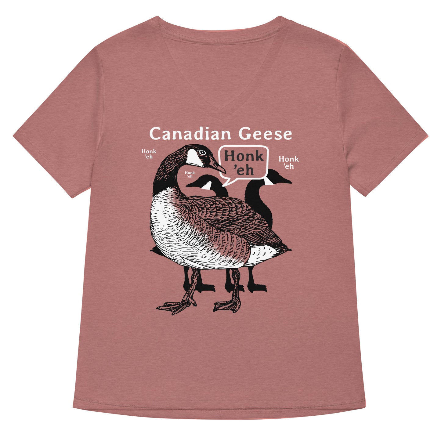 Canadian Geese Women's V-Neck Tee