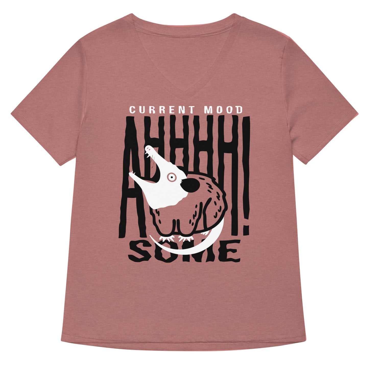 Current Mood Ahhhhsome Women's V-Neck Tee