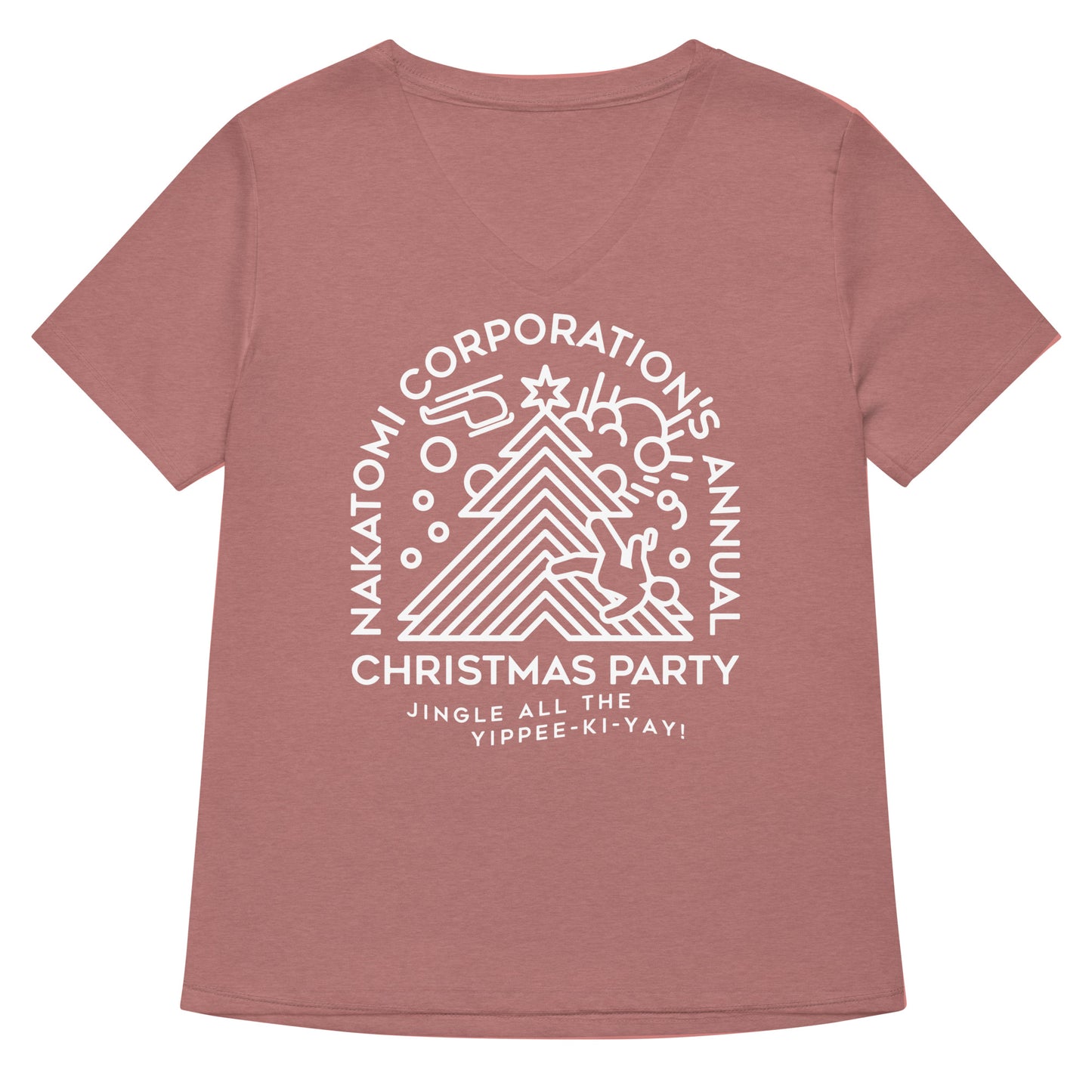 Nakatomi Christmas Party Women's V-Neck Tee