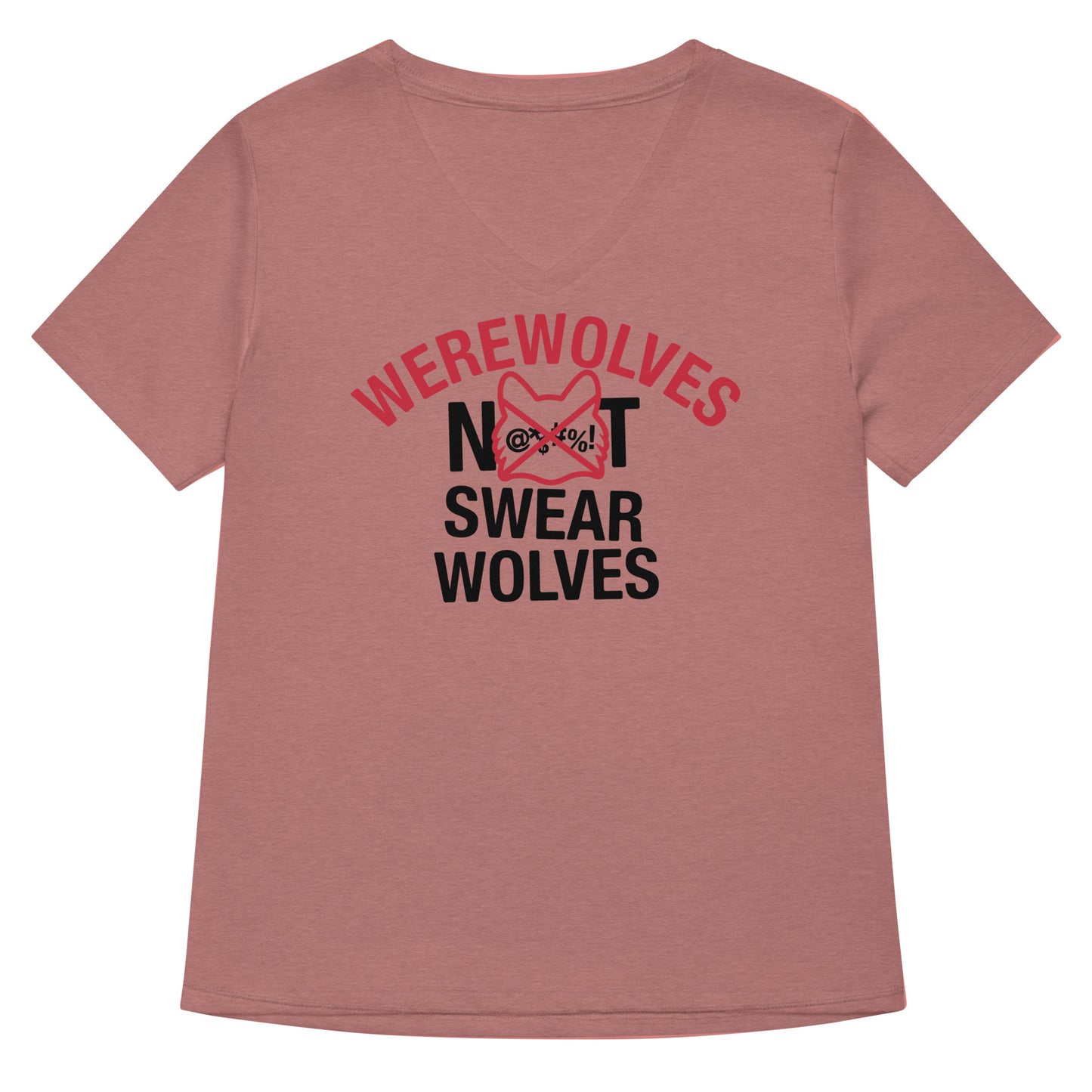 Werewolves Not Swearwolves Women's V-Neck Tee