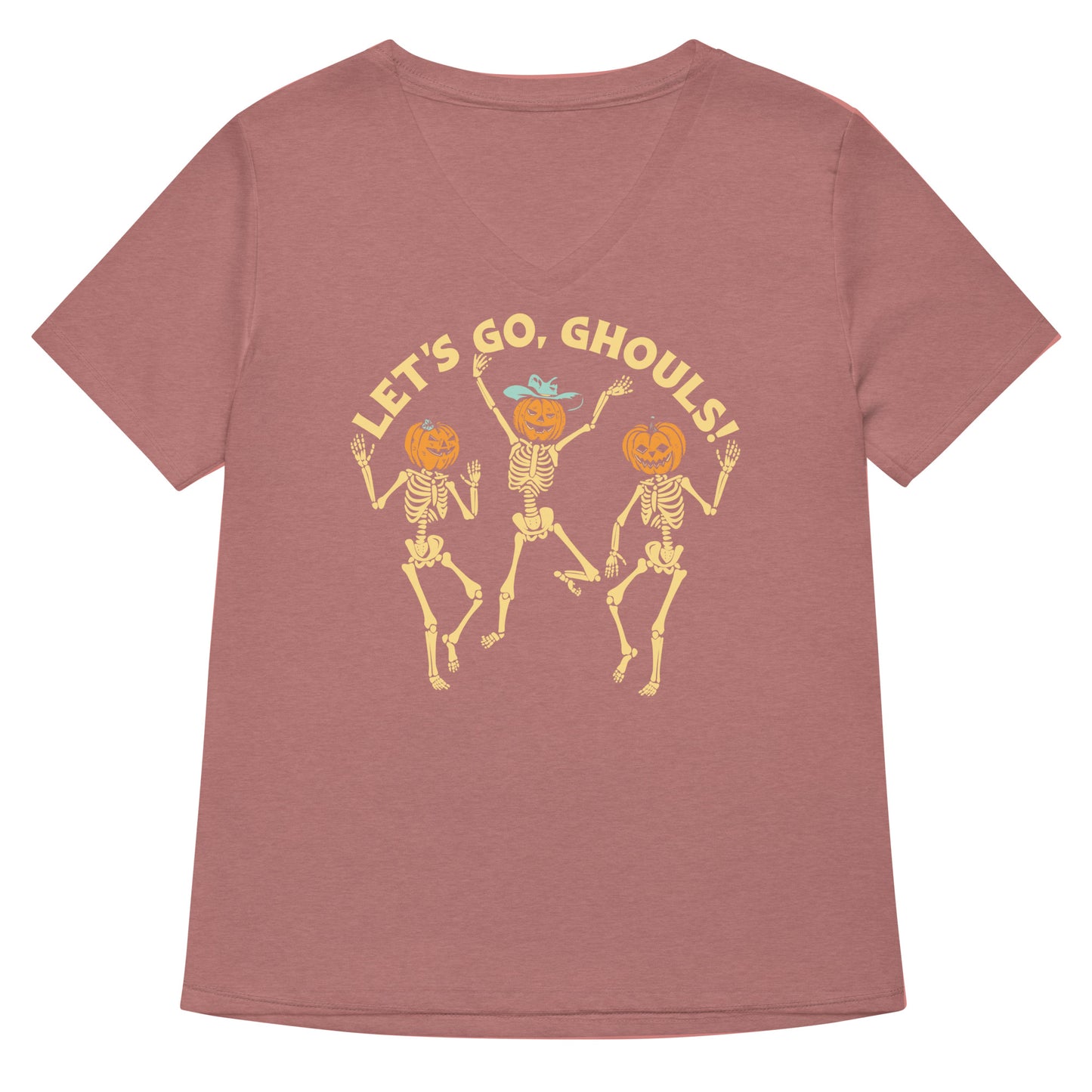 Let's Go, Ghouls! Women's V-Neck Tee