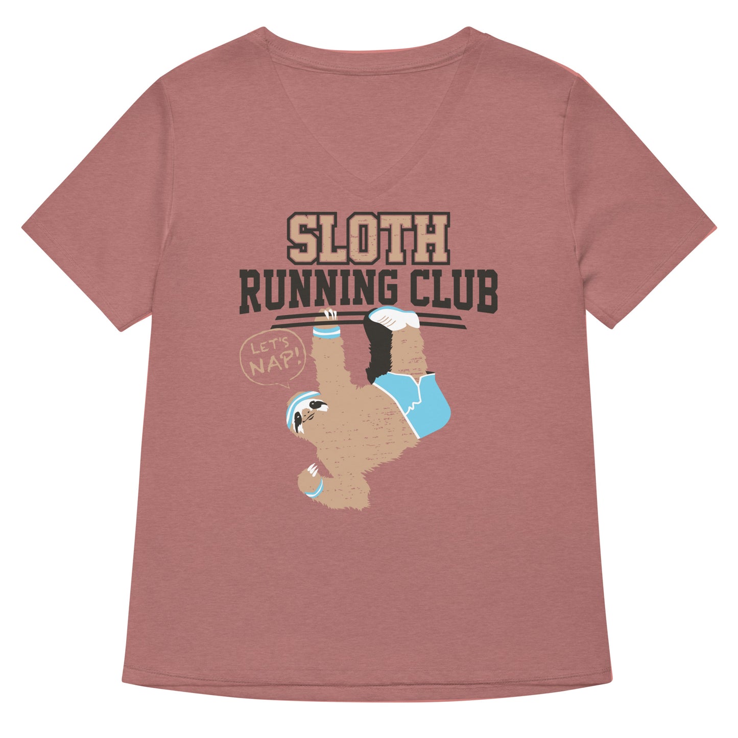 Sloth Running Club Women's V-Neck Tee