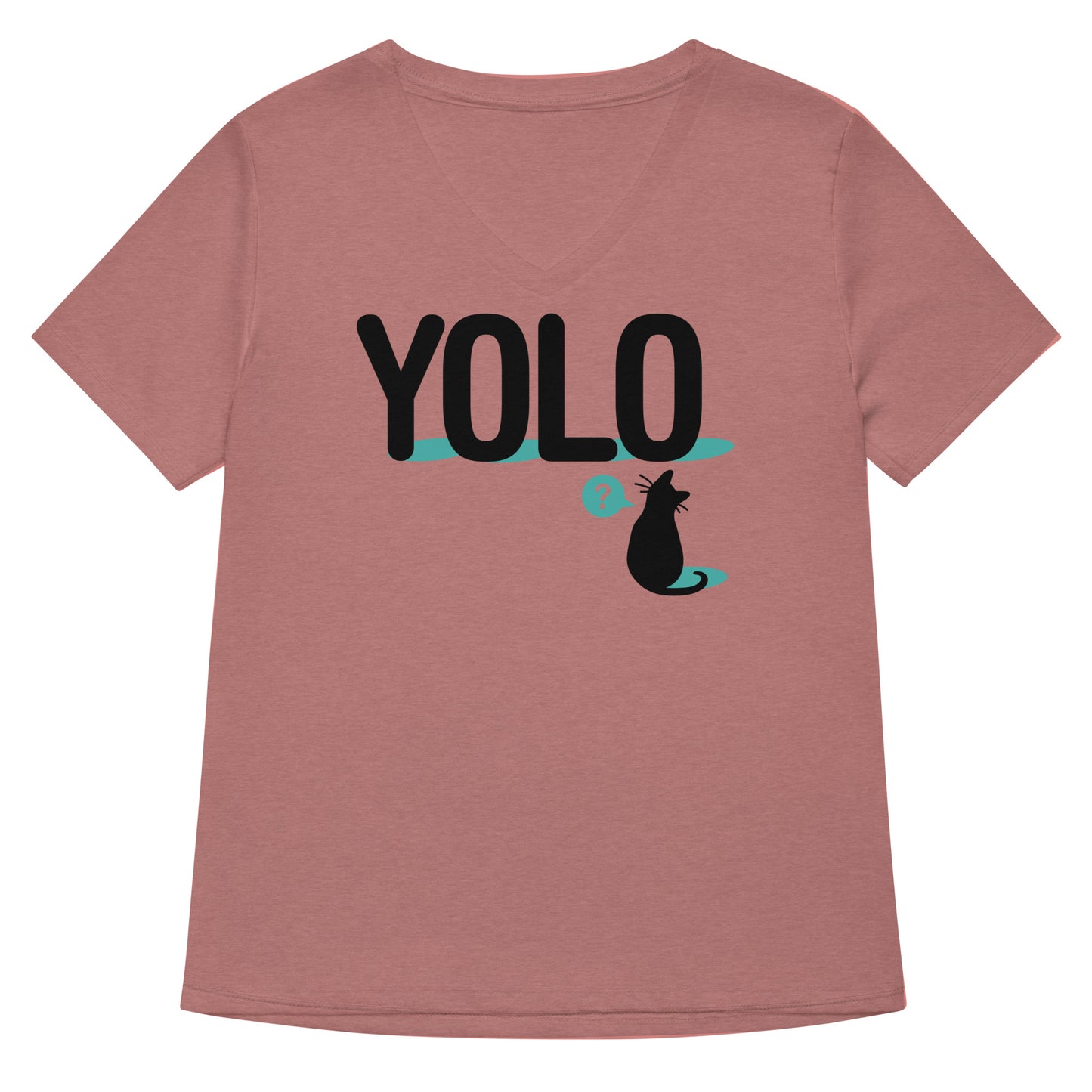 YOLO Cat Women's V-Neck Tee