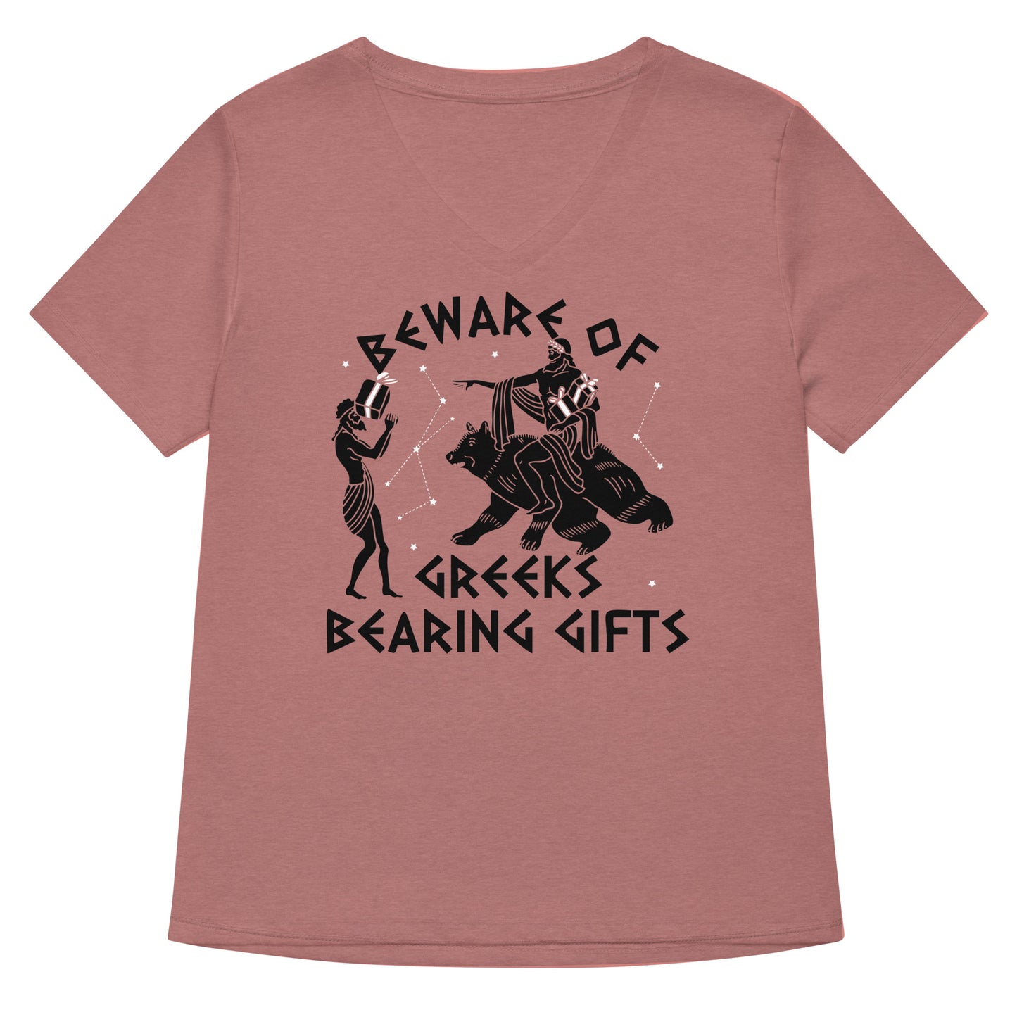 Beware Of Greeks Bearing Gifts Women's V-Neck Tee