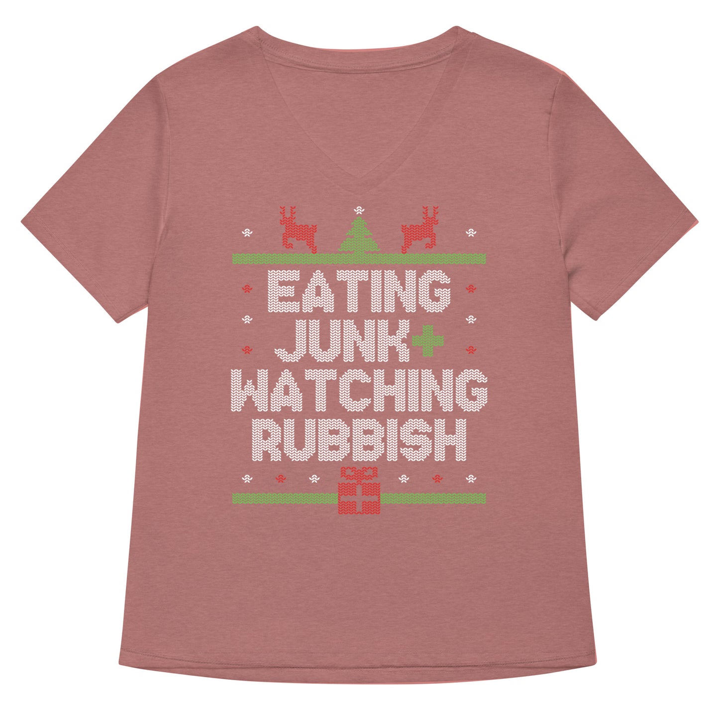 Eating Junk And Watching Rubbish Women's V-Neck Tee