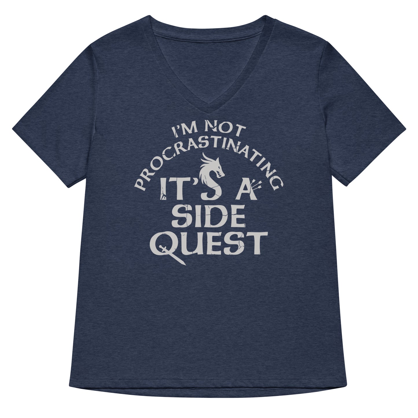 I'm Not Procrastinating, It's A Side Quest Women's V-Neck Tee