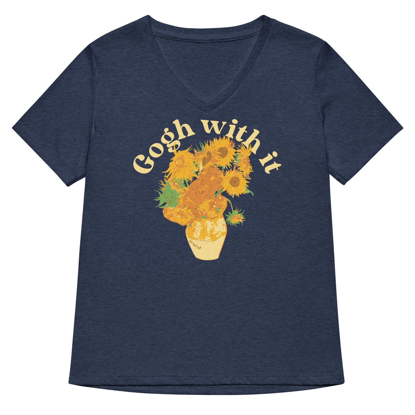 Gogh With It Women's V-Neck Tee