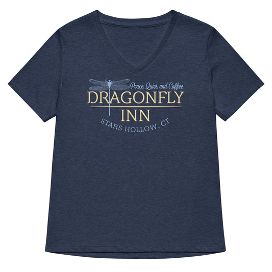 Dragonfly Inn Women's V-Neck Tee