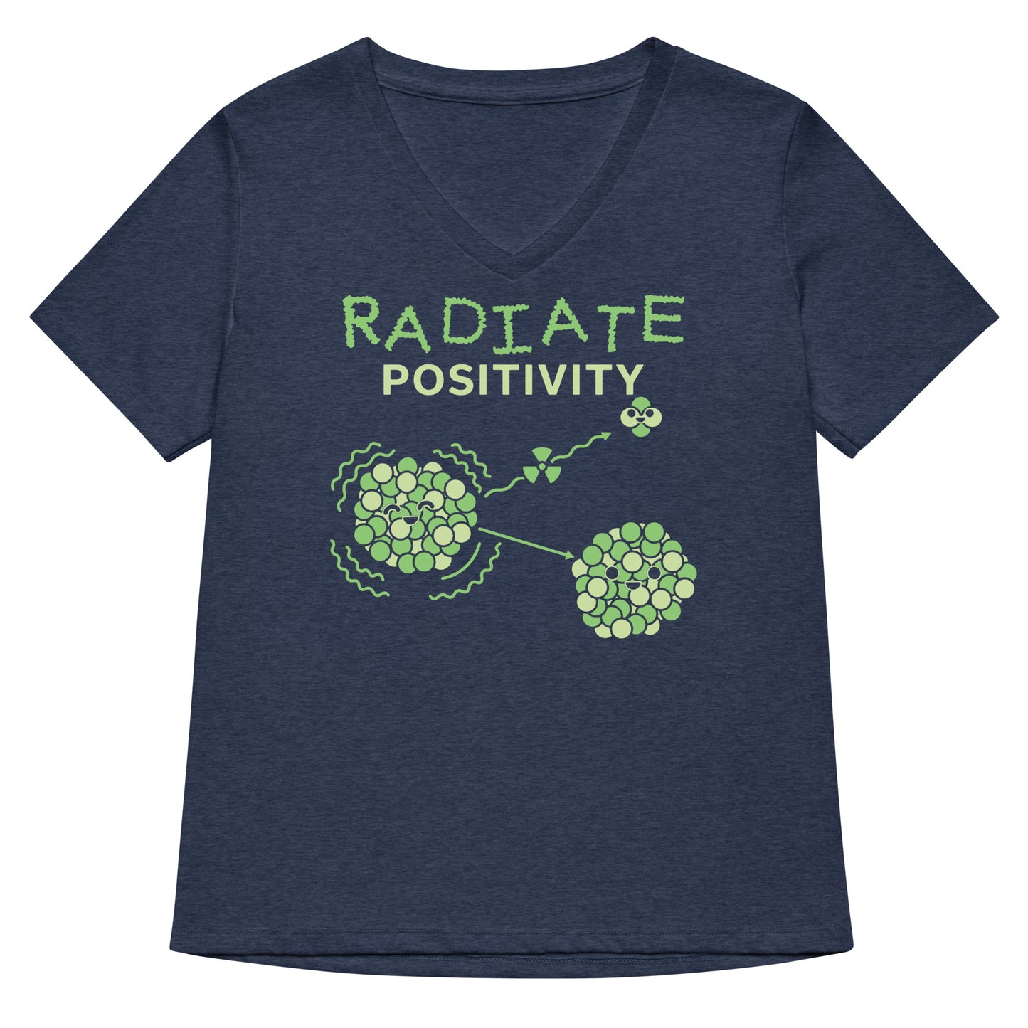 Radiate Positivity Women's V-Neck Tee