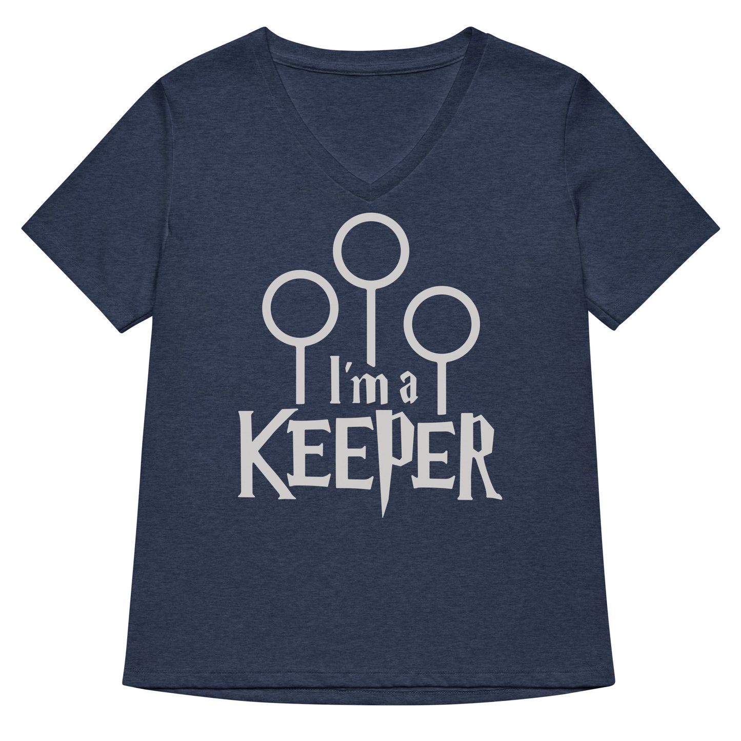 I'm A Keeper Women's V-Neck Tee