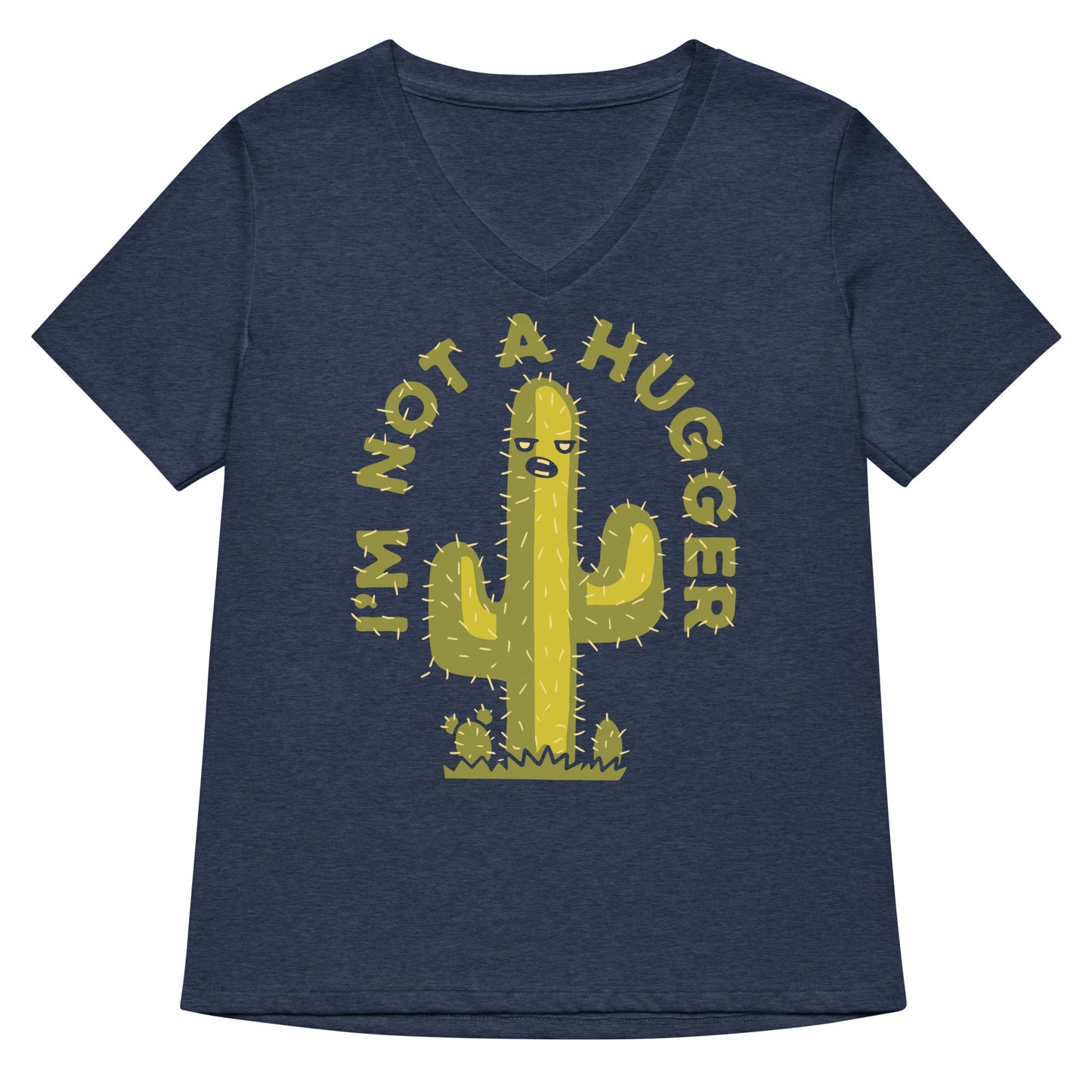 I'm Not A Hugger Women's V-Neck Tee