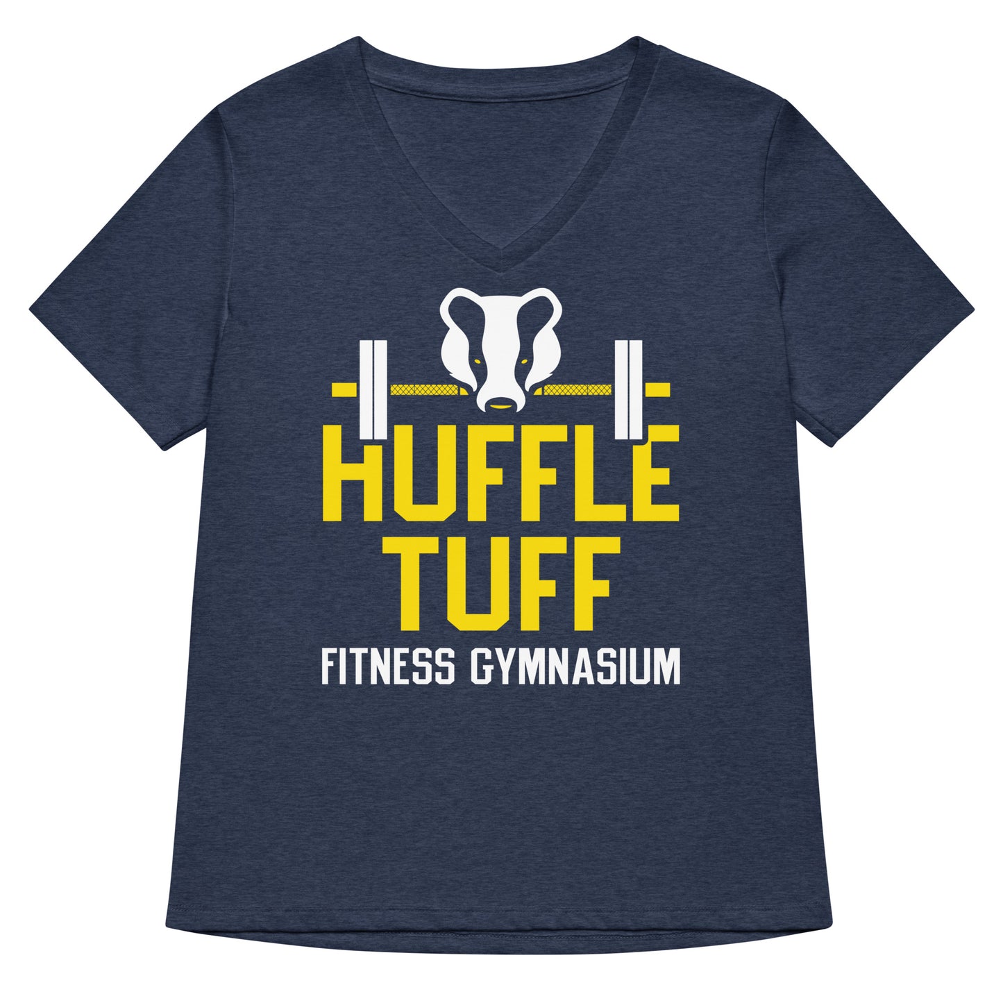 Huffle Tuff Gym Women's V-Neck Tee