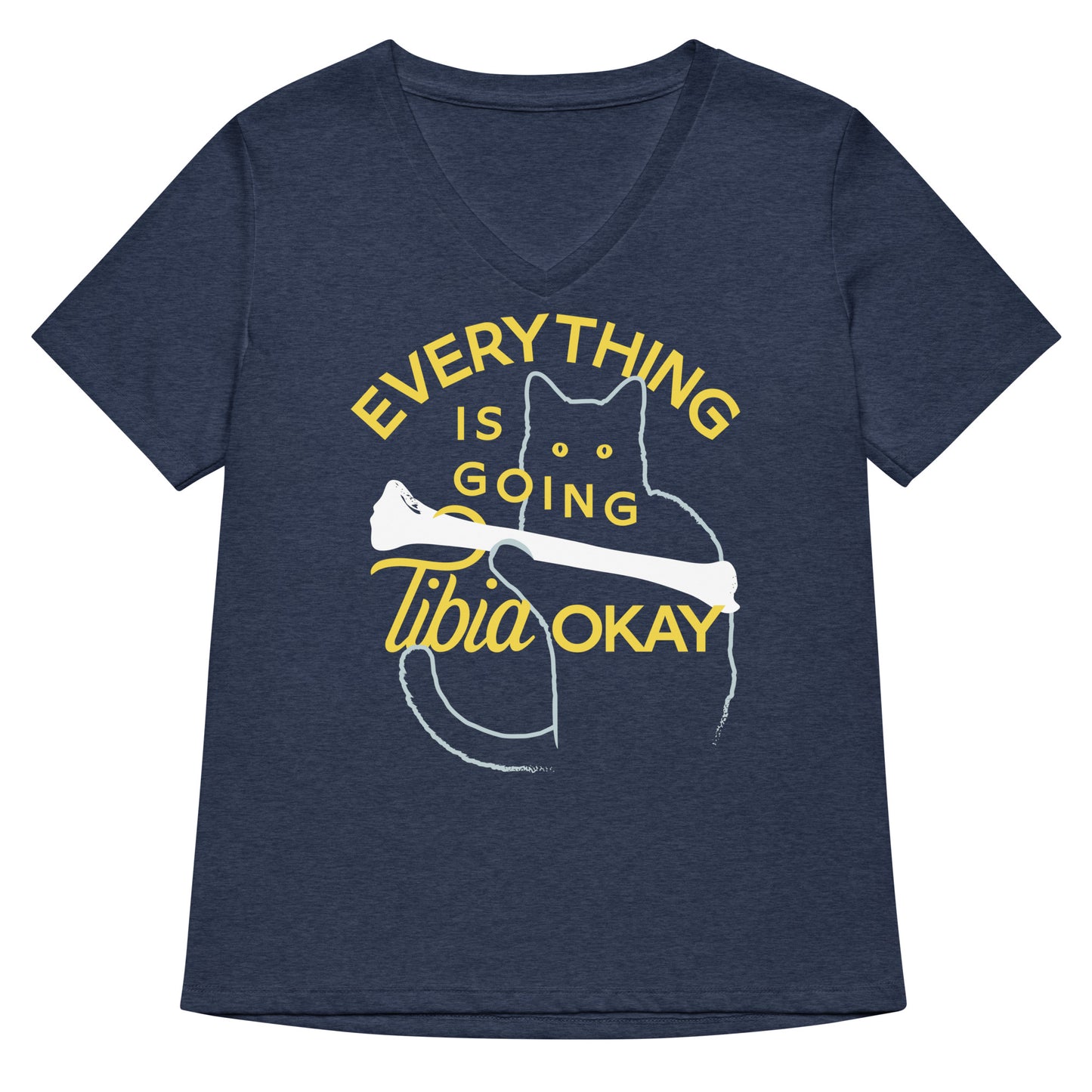 Everything Is Going Tibia Okay Women's V-Neck Tee