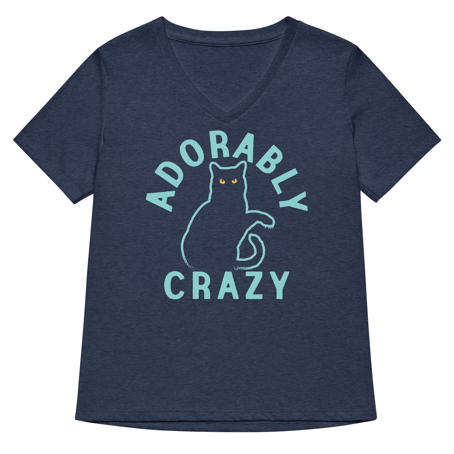 Adorably Crazy Women's V-Neck Tee