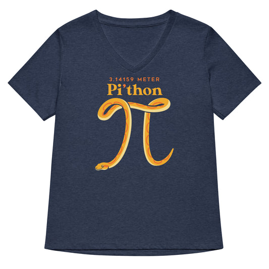 Pi-thon Women's V-Neck Tee