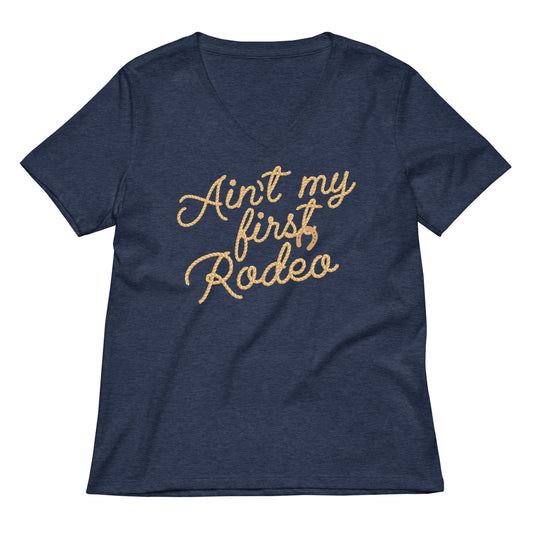 Ain't My First Rodeo Women's V-Neck Tee