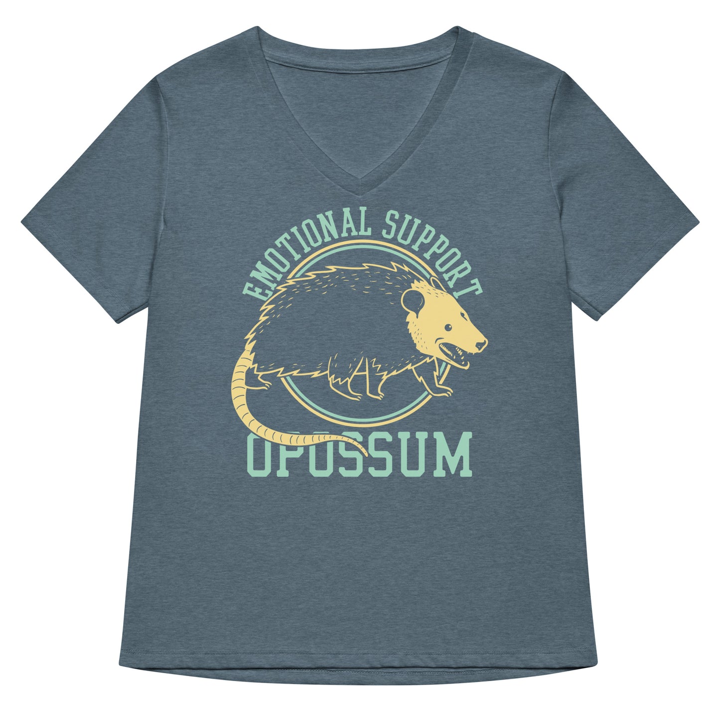 Emotional Support Opossum Women's V-Neck Tee