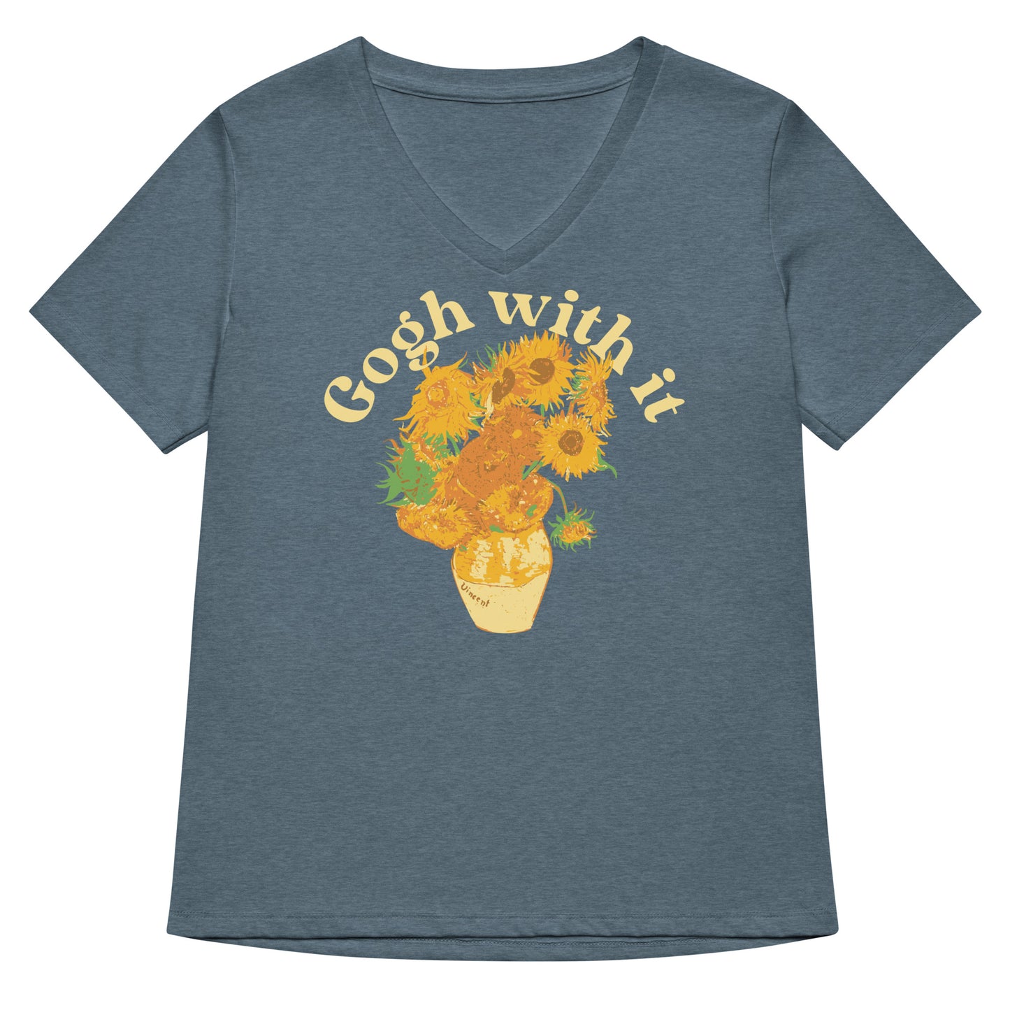 Gogh With It Women's V-Neck Tee