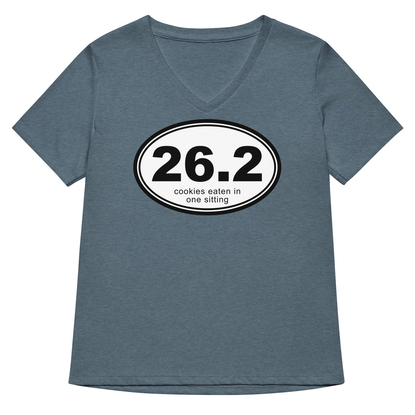 26.2 Cookies Eaten In One Sitting Women's V-Neck Tee