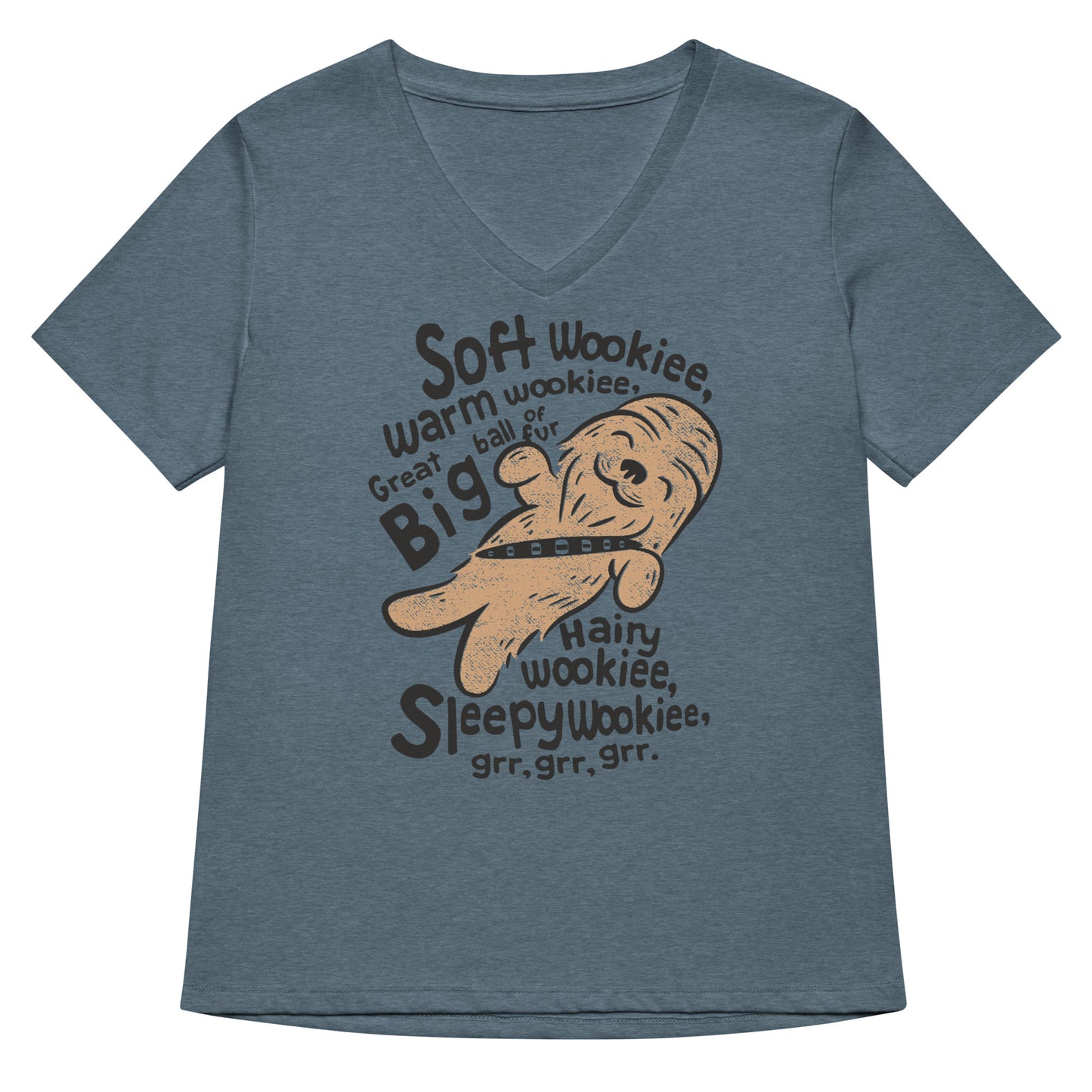 Soft Wookiee, Warm Wookiee Women's V-Neck Tee