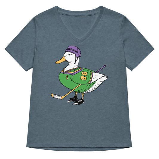 Mighty Duck Women's V-Neck Tee