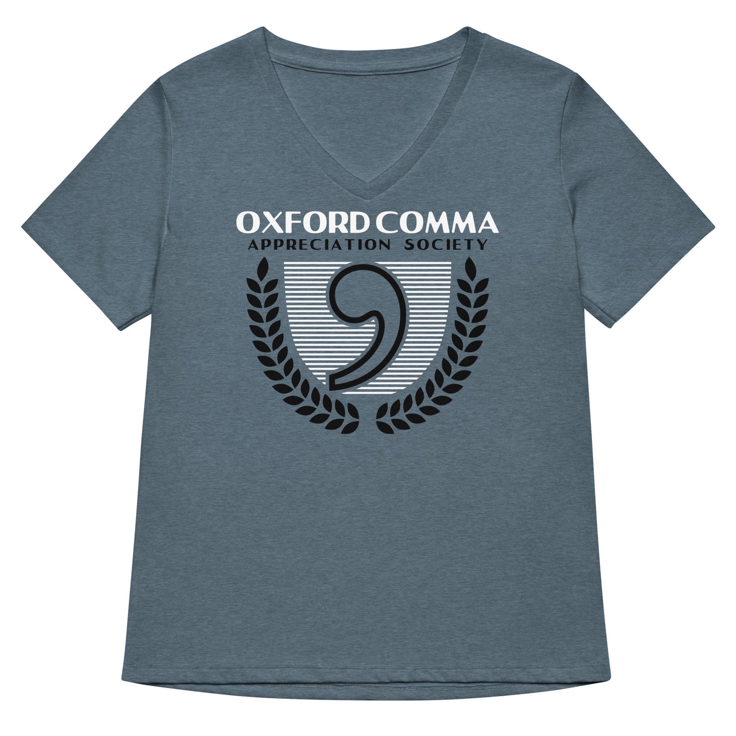 Oxford Comma Appreciation Society Women's V-Neck Tee