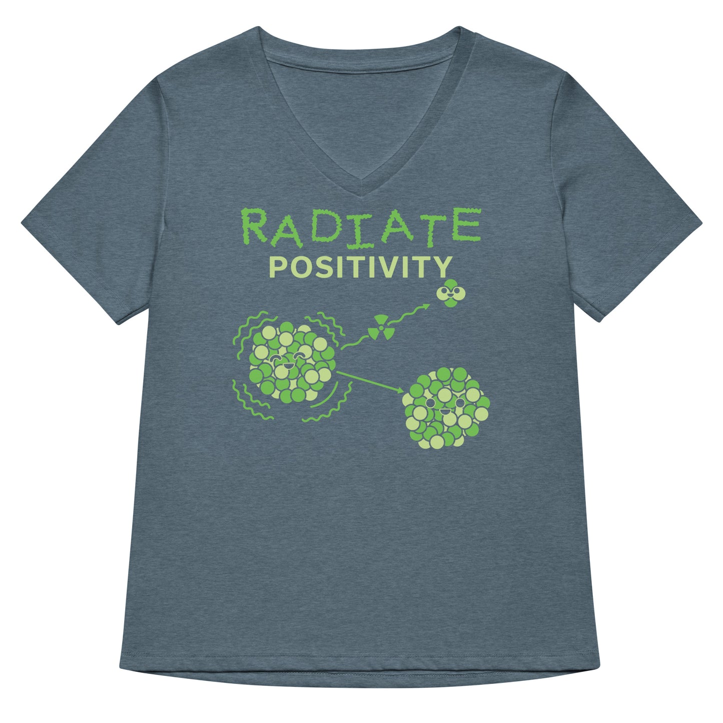 Radiate Positivity Women's V-Neck Tee