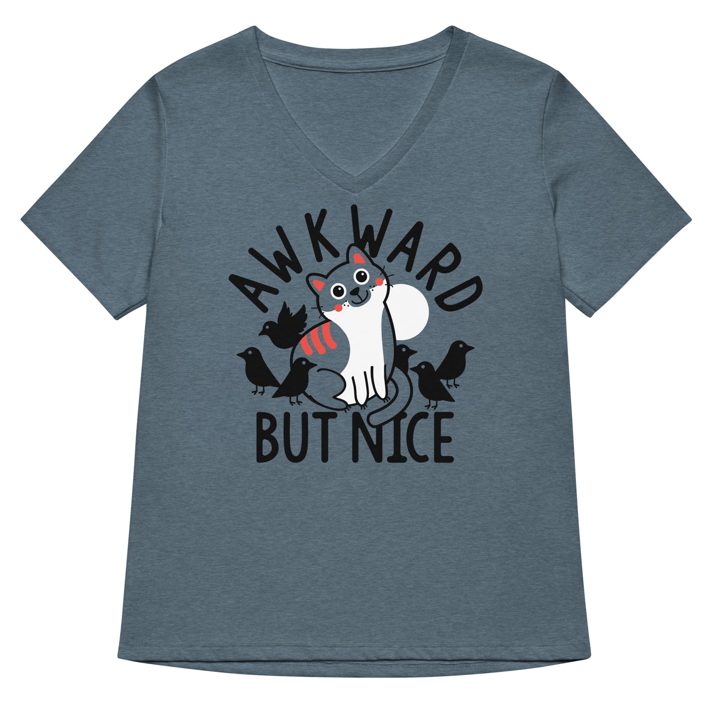 Awkward But Nice Women's V-Neck Tee