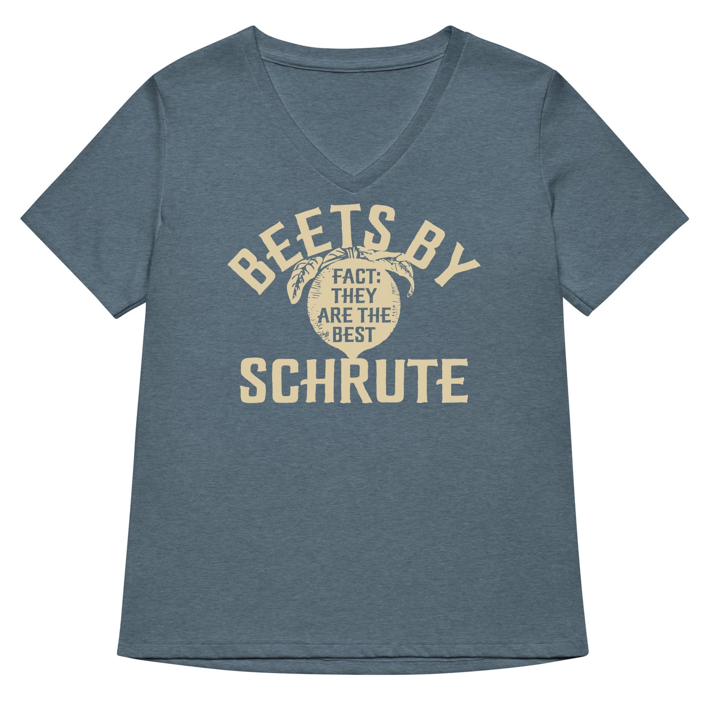 Beets By Schrute Women's V-Neck Tee