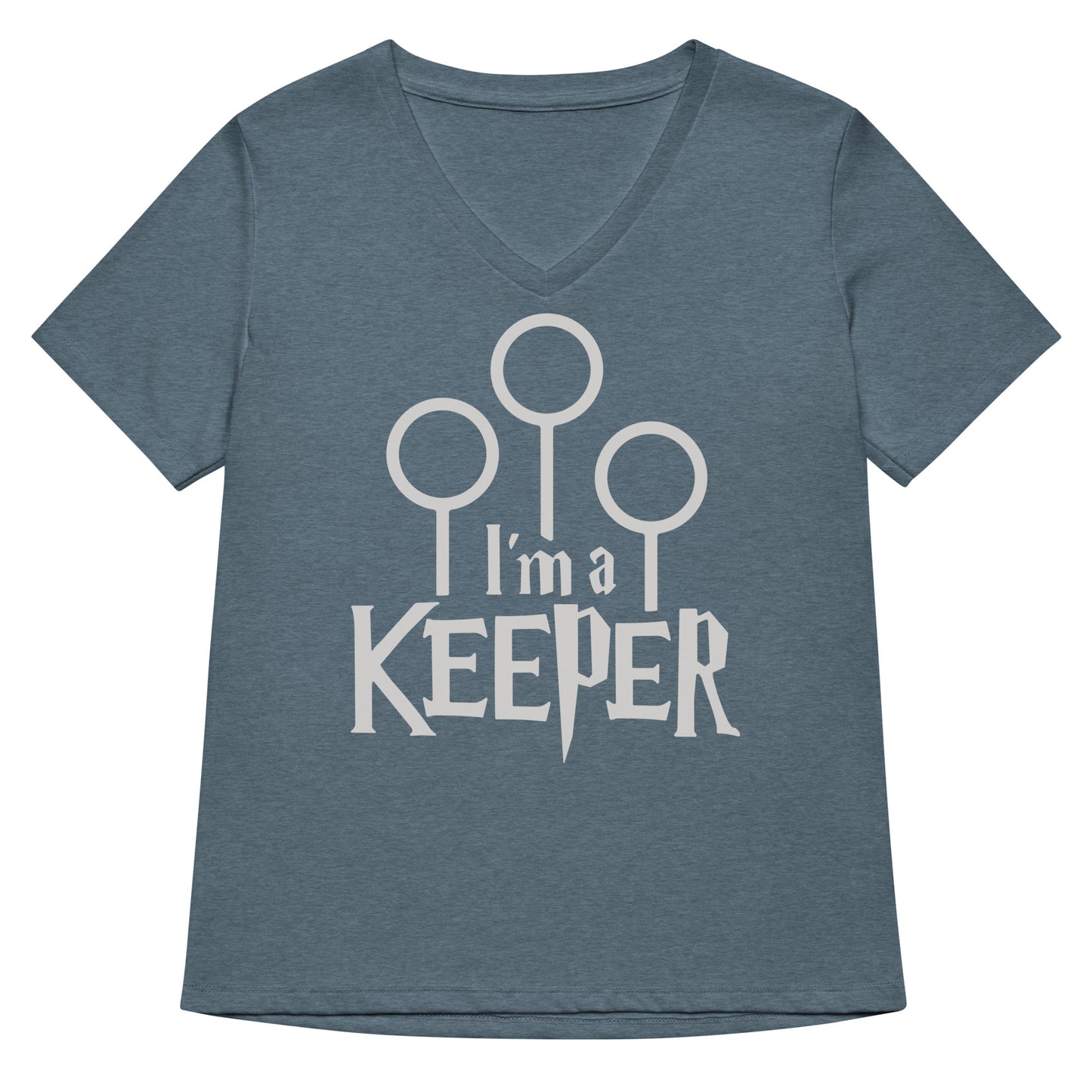 I'm A Keeper Women's V-Neck Tee