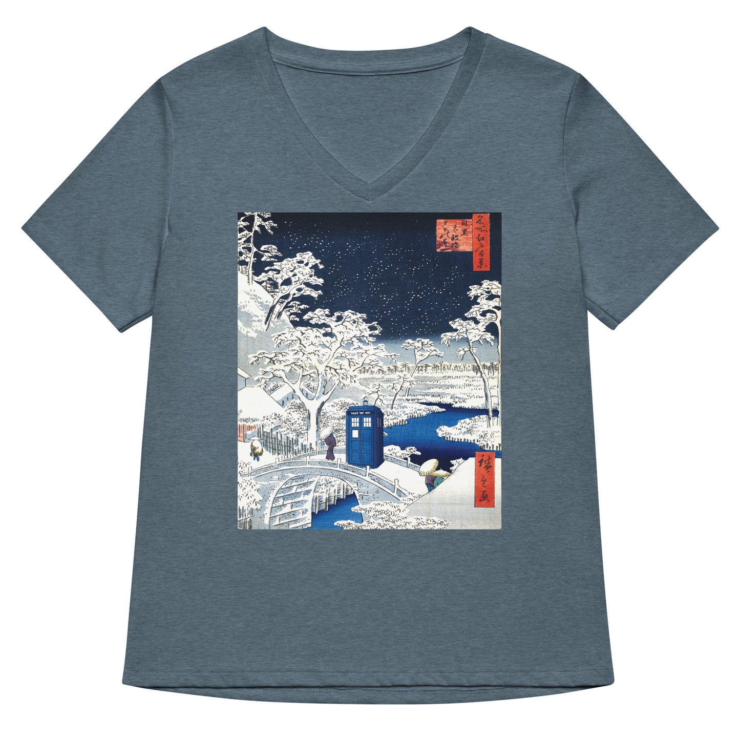 Snow Bridge Women's V-Neck Tee