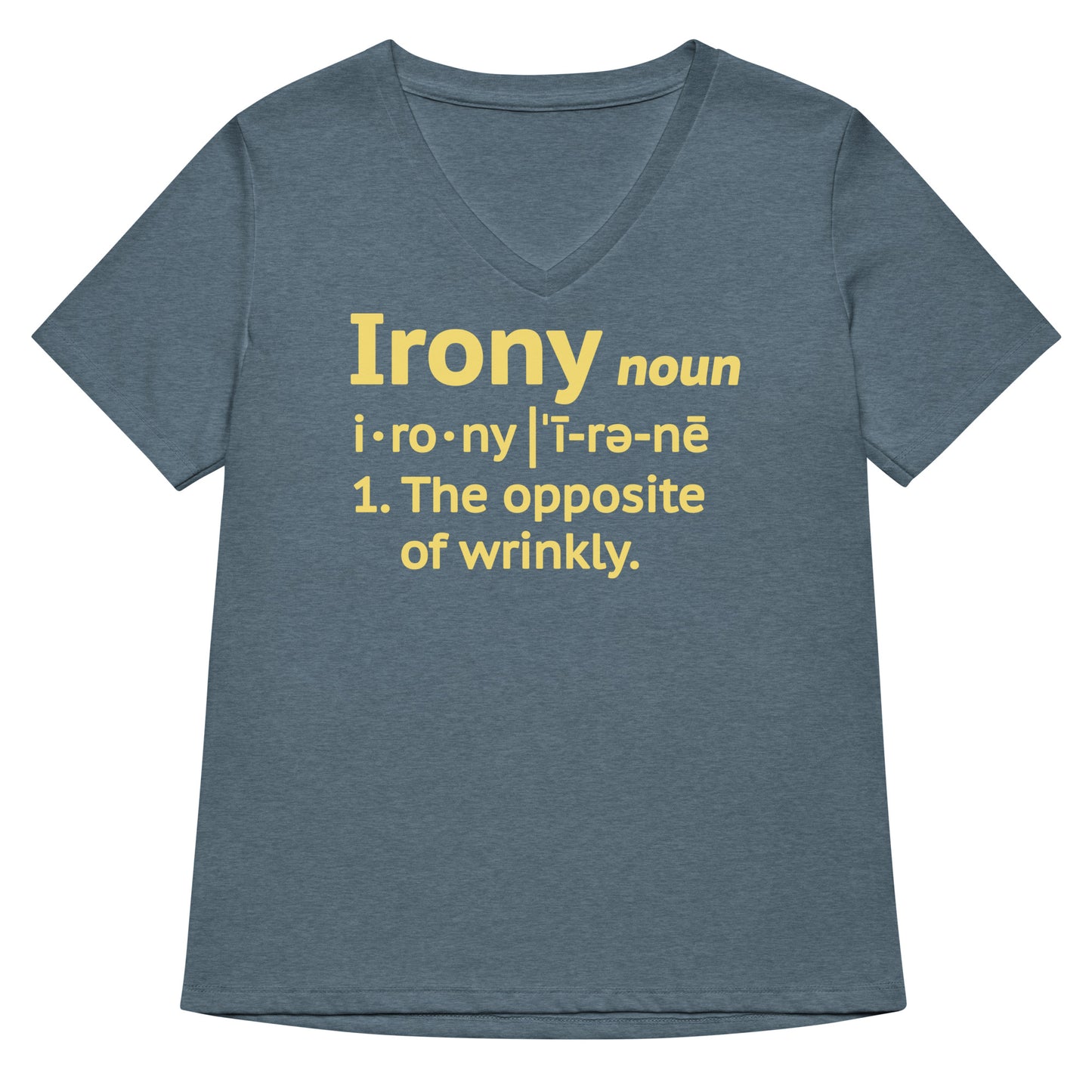 Irony Definition Women's V-Neck Tee